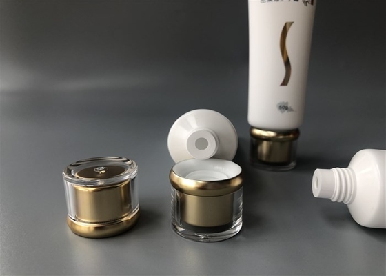Diameter 30mm Plastic Cream Tubes With Acrylica Golden Screw On Cap