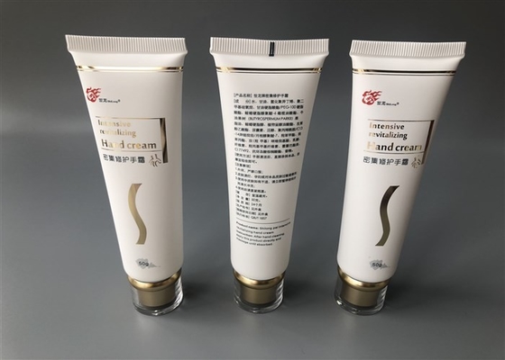 Diameter 30mm Plastic Cream Tubes With Acrylica Golden Screw On Cap